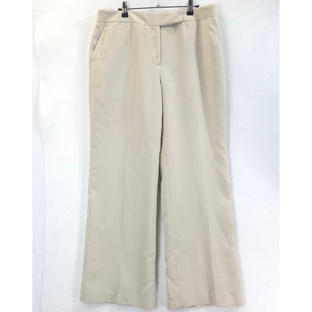 Cato Dress Pants Wide Leg High Rise Cream Beige Women 18 Professional Chic
